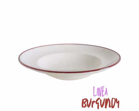 Linea Burgundy Tallrik Djup D27cm