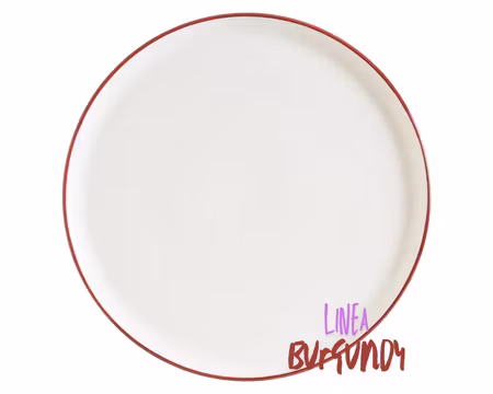 Linea Burgundy Pizza/Tallrik Flat D32cm