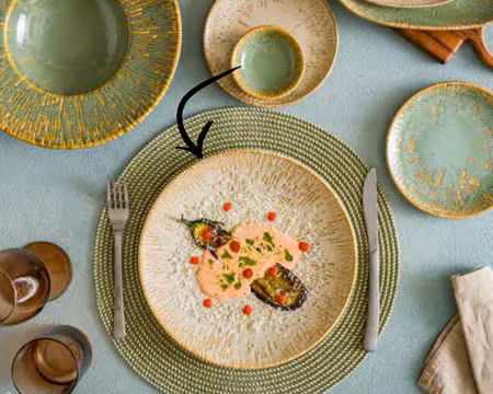 SNELL SAND Tallrik flat D23cm