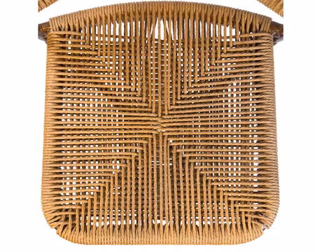 Karmstol Nantes, Brun/Natur Fiberrotting, Exxent