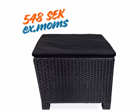 Pall/Bord Lyon, Svart Fiberrotting, Exxent