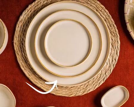 SAND Tallrik flat D25cm