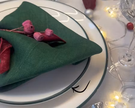 Linea Burgundy Tallrik/Assiette 21cm