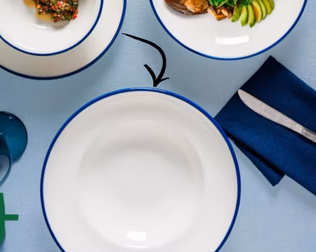 Linea Blue Tallrik Djup 27cm