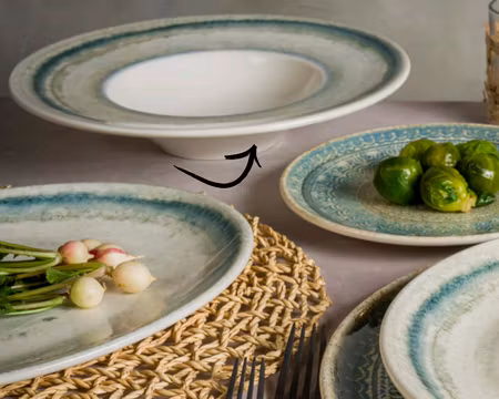 Rivus Line Djup Tallrik  Med Brett Bräm 28 cm/ 40cl