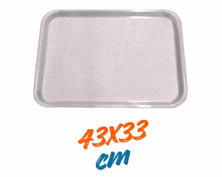 Bricka 43x33cm Granit