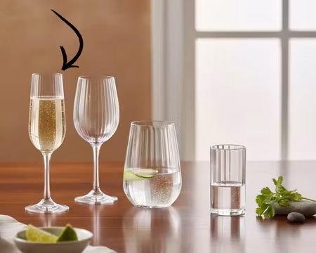 Okrossbar-Romance Champagneglas 18cl Polycarbon, BONNA