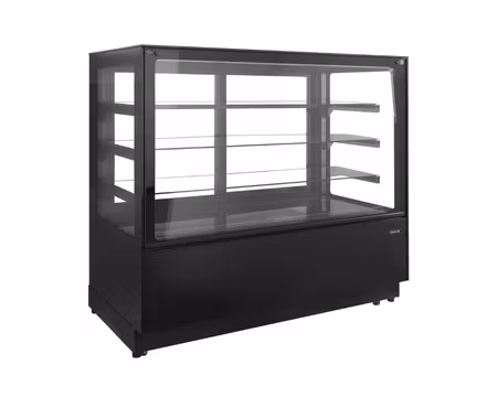 Kylmonter PDA3-CTF150B-1, 3st Glashyllor(LED)+Bottenhylla, 1500x750x1360mm, TEFCOLD
