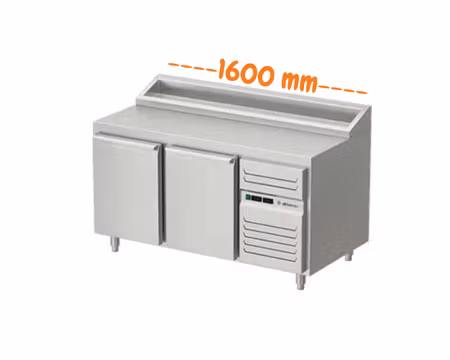 Pizzakylbänk 2 Dörrar, 1600x800x900mm, Allthermo