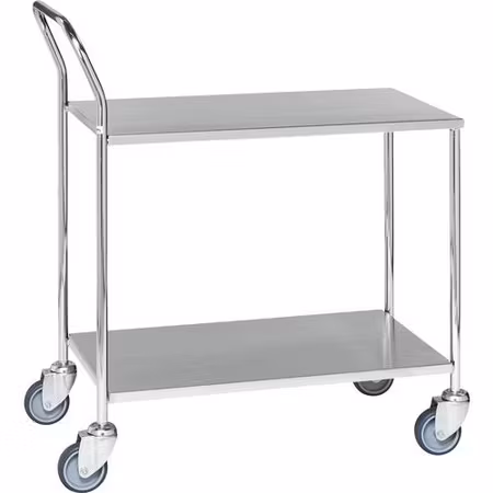 Bordsvagn Med 2 Hyllor, 840x430xH:960mm Kapacitet 200kg Rostfri, KONGAMEK