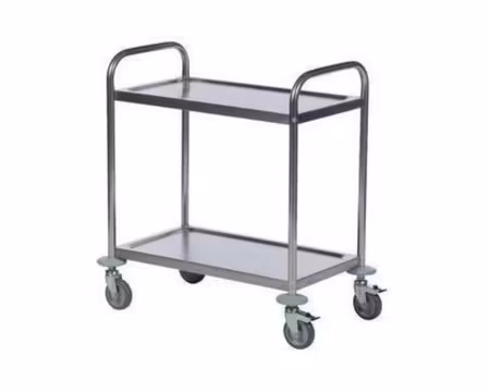 Bordsvagn Med 2 Hyllor,710x400xH:680mm Kapacitet 100kg Rostfri, KONGAMEK