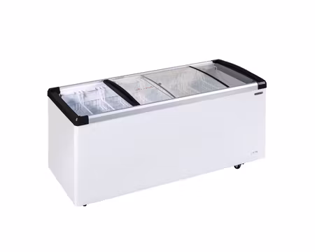 Glass frysbox IDB500-W1 LED, 1655x695x780mm 525Liter, TEFCOLD