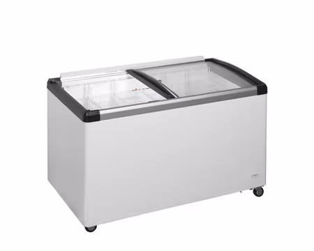 Glass frysbox IDB400-W1 LED, 1350x695x780mm 435Liter, TEFCOLD