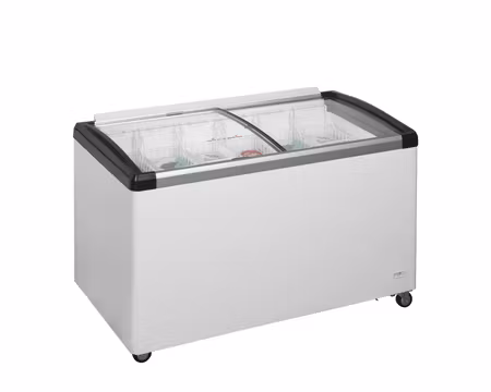 Glass frysbox IDB400-W1 LED, 1350x695x780mm 435Liter, TEFCOLD