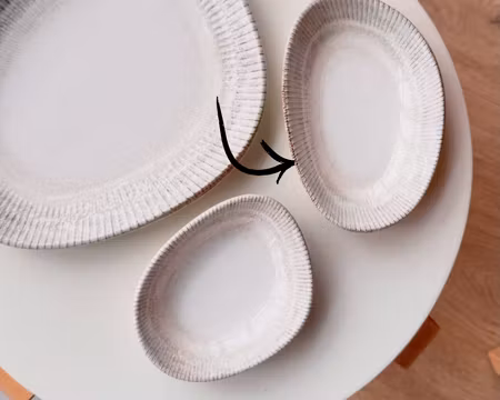 Galata Vago oval Tallrik 15x8xH2cm