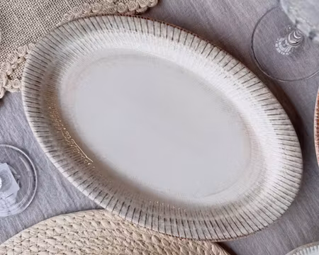 Galata Albus Oval Tallrik/Assiette 22x14cm