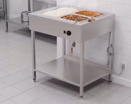 Vattenbad Med Öppet Stativ LHJ 800 2xGN1/1-150, 800x650x900mm , COOLPART