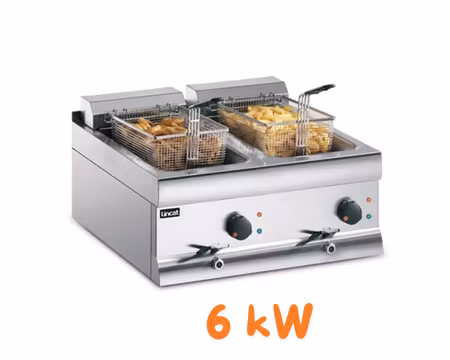 Fritös DF66, 2x9 Liter 6kW 60x45x33,5cm, LINCAT