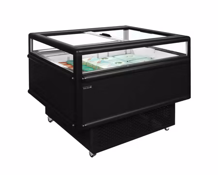 Impulskyl/Frys UHD201 Black, 1255x1015x962mm 200 Liter, TEFCOLD