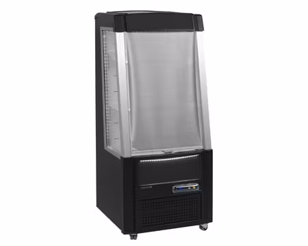 Displaykyl Låg Öppen Front ODC60 BLACK, 640x640x1540mm 192 Liter, TEFCOLD