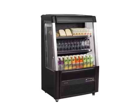 Displaykyl Låg Öppen Front ODC90 BLACK, 915x640x1540mm 289 Liter, TEFCOLD