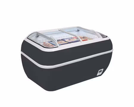 Kyl/Frysbox Stormarknad TWIN HEAD A-CF Antracit, 1470x812x915mm 425 Liter, TEFCOLD