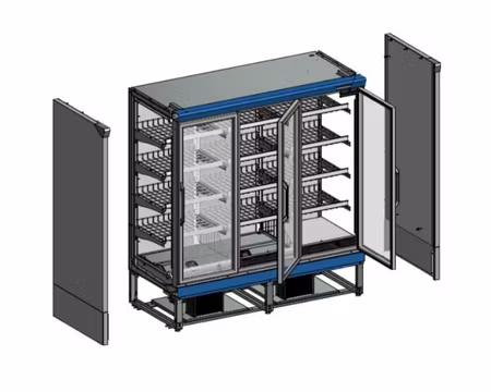 Multideck Frys För Stormarknader EXTRA1250FD, 1350x930x2035mm 880 Liter, TEFCOLD