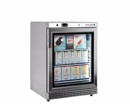 Displayfrys UF200VSG, 600x600x850mm 200 Liter, TEFCOLD