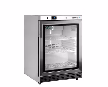 Displayfrys UF200VSG, 600x600x850mm 200 Liter, TEFCOLD