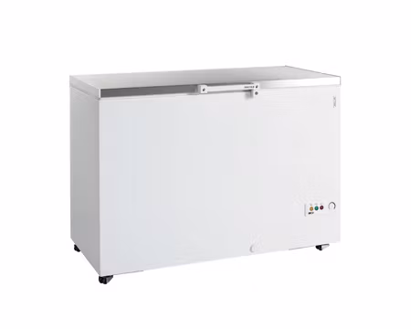 Frysbox/Glass Frysbox FR405S SL, 1284x700x945mm 385 Liter Med 2 Korgar,Lock av Rostfritt Stål, TEFCOLD