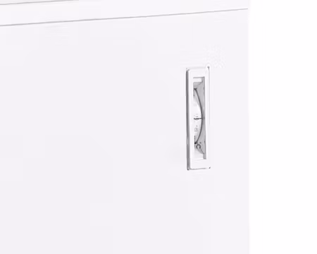 Frysbox/Glass Frysbox FR405S SL, 1284x700x945mm 385 Liter Med 2 Korgar,Lock av Rostfritt Stål, TEFCOLD