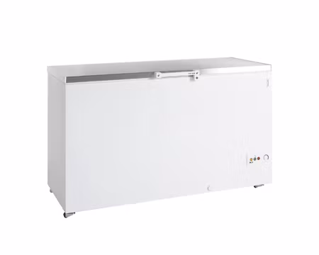 Frysbox/Glass Frysbox FR505S SL, 1504x700x945mm 463 Liter Med 2 Korgar,Lock av Rostfritt Stål, TEFCOLD