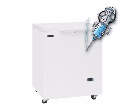 Medicinsk Frys SE10-45, 734x705x945mm 155 Liter Med 1 Korg, TEFCOLD