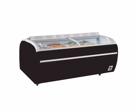 Frysbox För Stormarknad TWIN 220B-F Svart, 2150x1465x930mm 1697 Liter, TEFCOLD