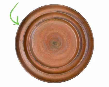 Tallrik Flat Ø 28cm Jupiter Röd, EXXENT