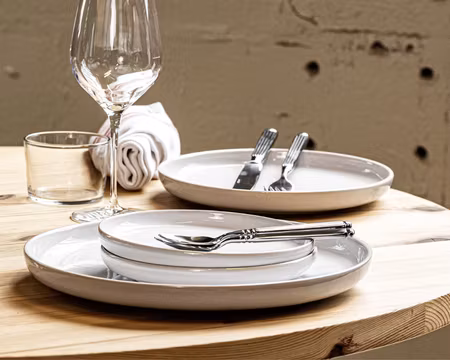 Assiette Flat Ø 17,5cm Denver Vit, EXXENT