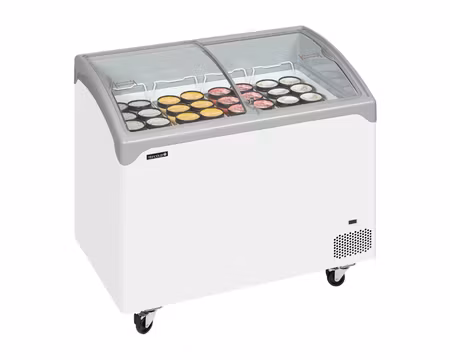Glass Frysbox NIC302SCEB, 1030x650x918mm 286 Liter, TEFCOLD