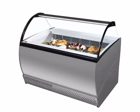 Kulglass Display ISABELLA 10LX, 1317x906x1372mm 10 Napoliplåtar (5L), ISA ITALY