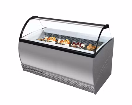 Kulglass Display ISABELLA 13LX, 1647x906x1372mm 13 Napoliplåtar (5L), ISA ITALY
