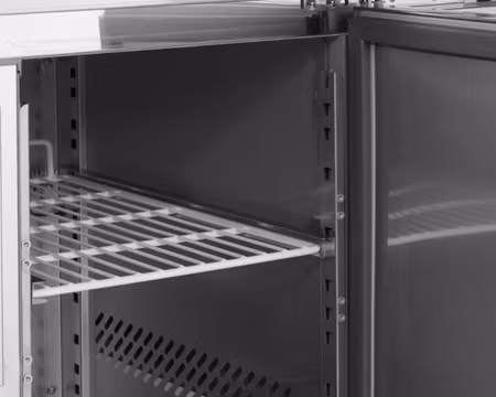 Frysbänk CF7210, GN1/1, 2 Dörrar Uppvik kant 1360x700x980mm, TEFCOLD