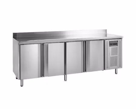 Frysbänk CF7410 GN1/1, 4 Dörrar Uppvik kant 2230x700x980mm, TEFCOLD