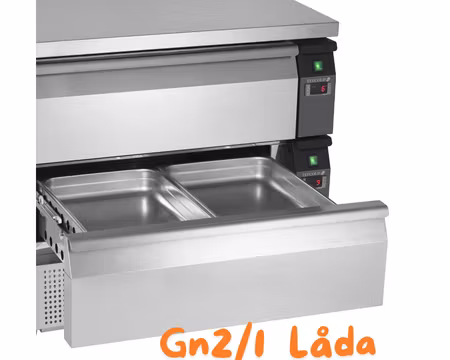 Grillbänk Uni Serien (Kyl och Frys) UD1-2, 905x700x600mm 2xGN2/1-150 Låda, TEFCOLD