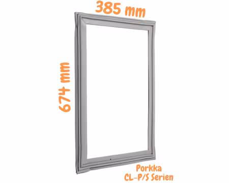 Dörrlist Till Porkka Kallskänksbänk (COLD LINE CL-P/S Serien), 385x674mm, PORKKA
