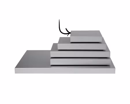 Kylbrickor 1/6 GN (17,6 x 16,2 cm), SARO