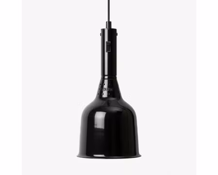Värmelampa Classic 1224 Rak Hiss Svart Lack, STAYHOT