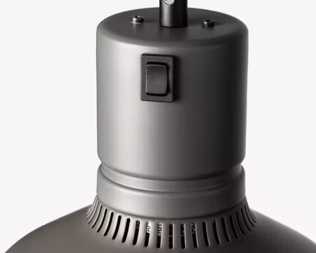 Värmelampa Focus MS Rak Hiss Umbra Grey, STAYHOT