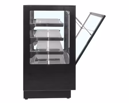 Kylmonter PDA3-CTF120B-1, 3st Glashyllor(LED)+Bottenhylla, 1200x750x1360mm, TEFCOLD