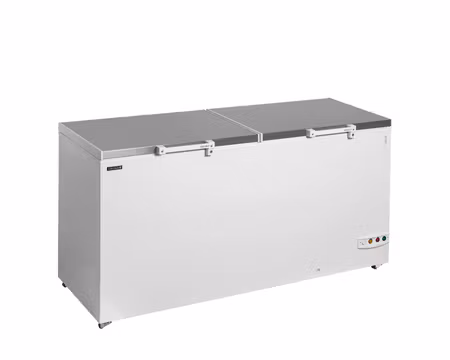 Frysbox/Glass Frysbox FR606S SL Steel målat Lock , 1804x695x945mm 565 Liter, TEFCOLD