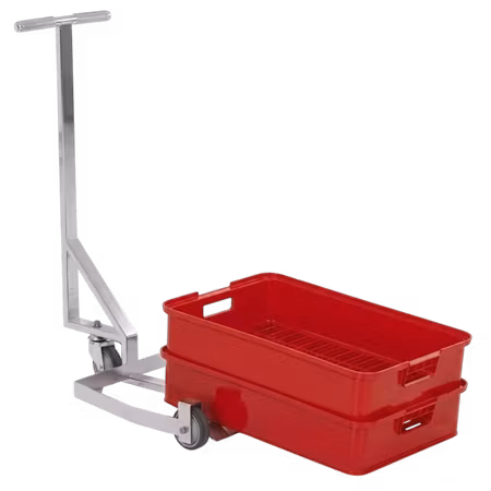 Backvagn Rostfritt med handtag, backar 600x400 mm