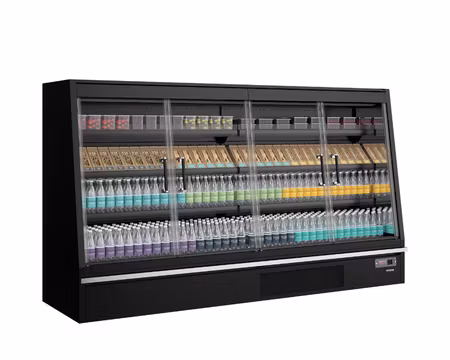 Multideck Kyl För Stormarknader Galaxy+ GPL26FGD Black/DF, 2580x740x1500mm, TEFCOLD